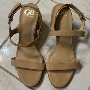Gianni Bini Beige Strappy Heels